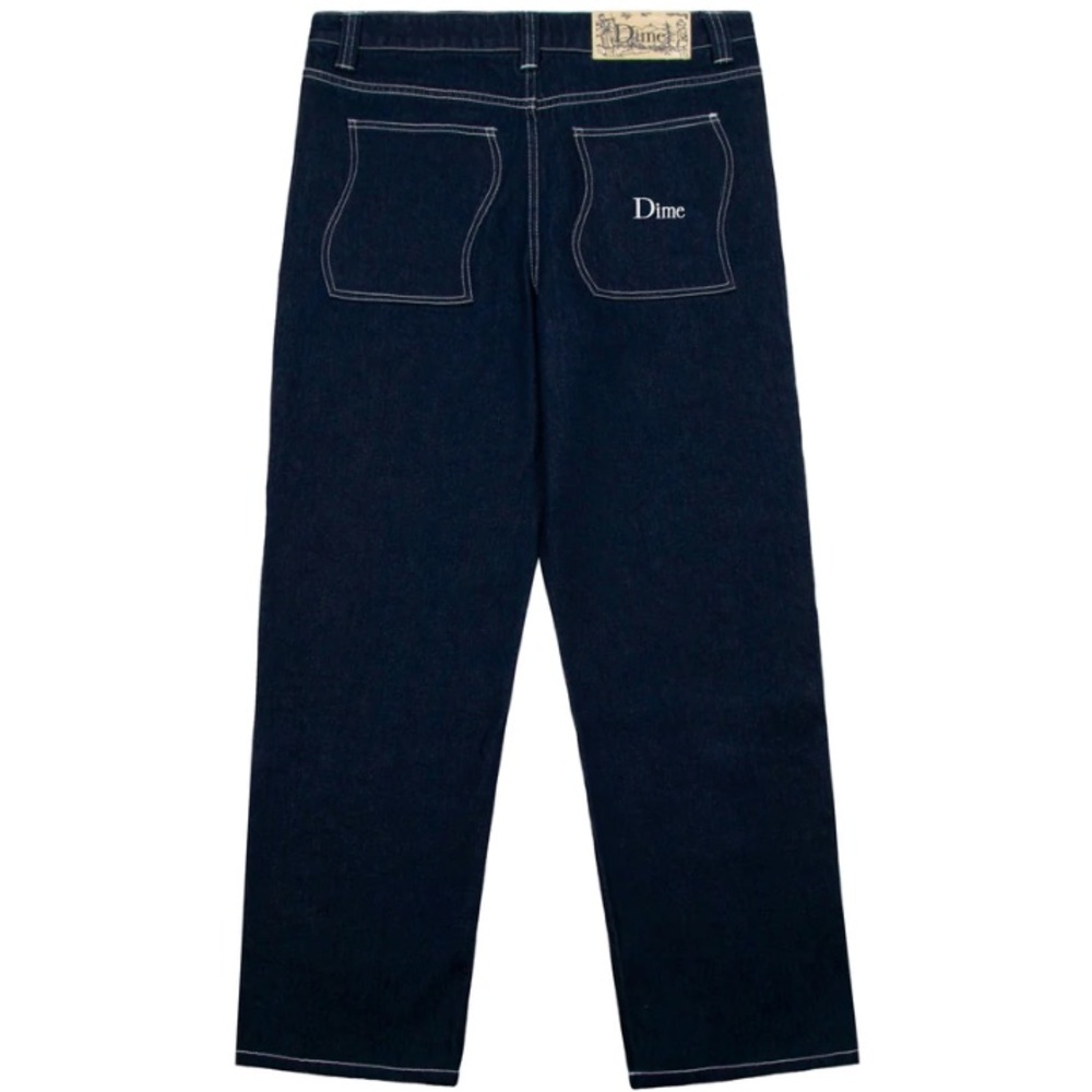 DIME CLASSIC DENIM PANTS- Dark Indigo M